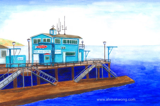 Original Painting of Green Pleasure Pier