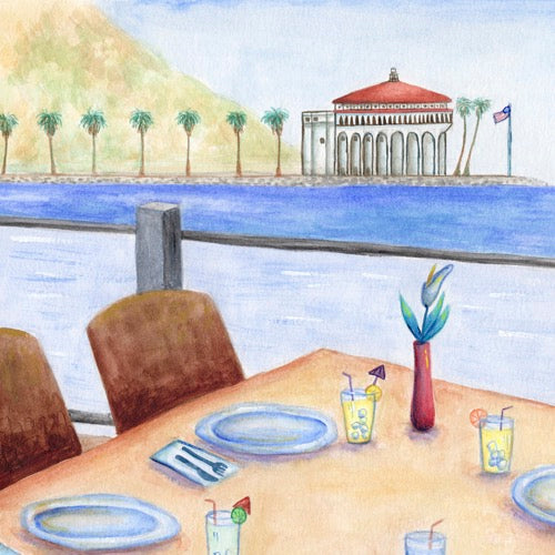 Original Painting of Catalina Casino