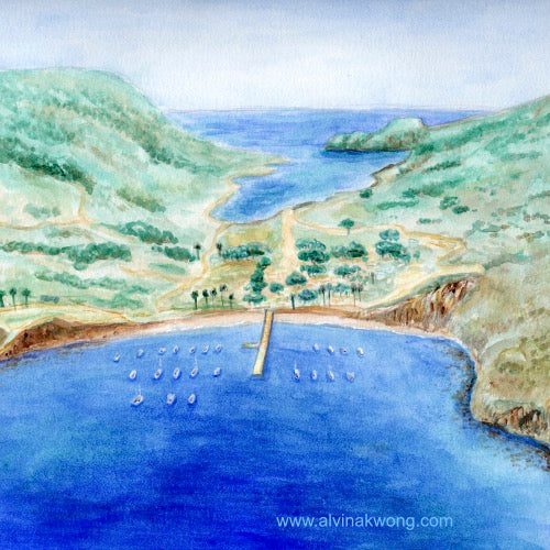 Original Painting of Two Harbors