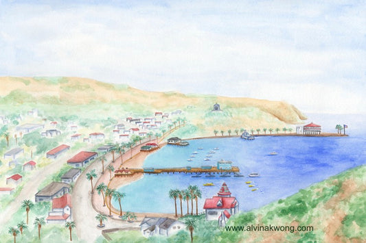 Original Painting of Avalon Bay